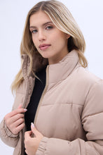 Cropped Mock Neck Puffer Jacket thumbnail 2