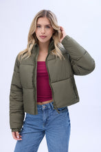 Cropped Mock Neck Puffer Jacket thumbnail 22