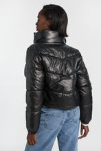 Mock Neck Cropped Puffer Jacket thumbnail 2