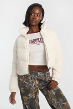 Mock Neck Cropped Puffer Jacket thumbnail 11