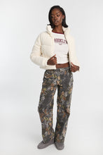 Mock Neck Cropped Puffer Jacket thumbnail 13