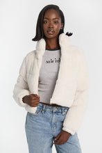Mock Neck Cropped Puffer Jacket thumbnail 14