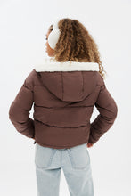 Sherpa-Lined Hooded Puffer Jacket thumbnail 16