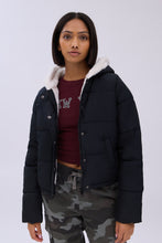 Cropped Hooded Puffer Jacket thumbnail 2