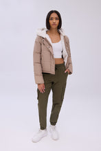 Cropped Hooded Puffer Jacket thumbnail 11