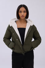 Cropped Hooded Puffer Jacket thumbnail 1