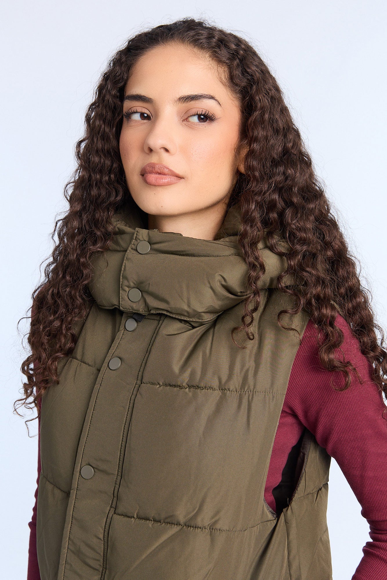 LIDNM　WOOL DOBBY PUFFER VEST LIDNM（リドム）の「WOOL DOBBY PUFFER VEST（ダウンベスト