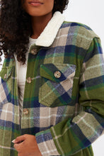Sherpa-Lined Button-Up Shacket thumbnail 8