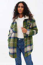 Sherpa-Lined Button-Up Shacket thumbnail 6