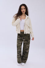 Corduroy Oversized Cargo Bomber Jacket thumbnail 3