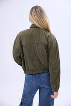 Corduroy Oversized Cargo Bomber Jacket thumbnail 4