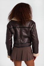 Faux-Suede Jacket With Faux-Shearling Collar thumbnail 4