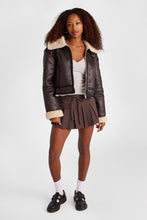 Faux-Suede Jacket With Faux-Shearling Collar thumbnail 5