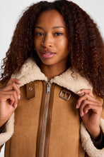 Faux-Suede Jacket With Faux-Shearling Collar thumbnail 6
