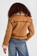 Faux-Suede Jacket With Faux-Shearling Collar thumbnail 7