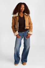 Faux-Suede Jacket With Faux-Shearling Collar thumbnail 8