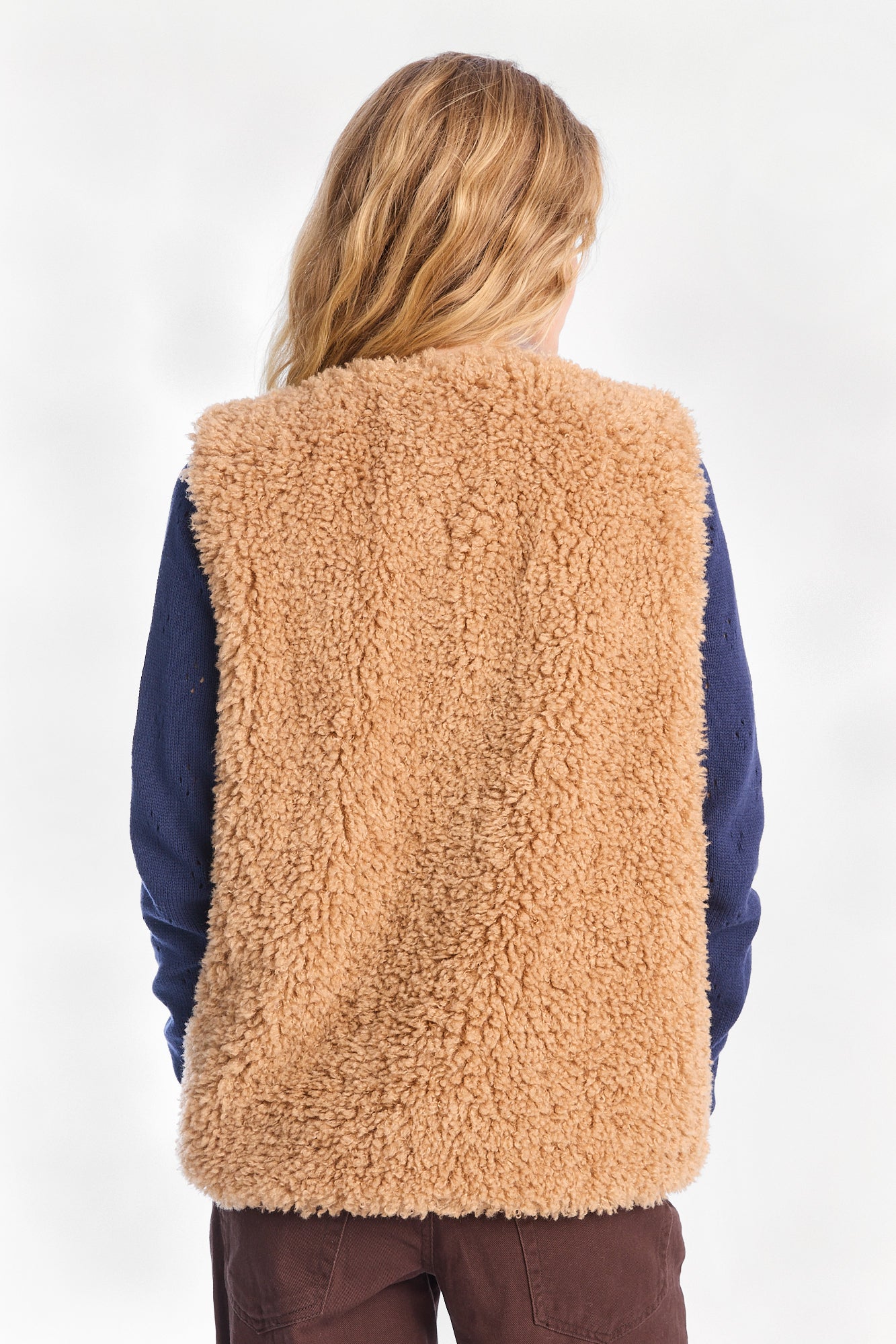 Sherpa Faux-Fur Vest – Bluenotes