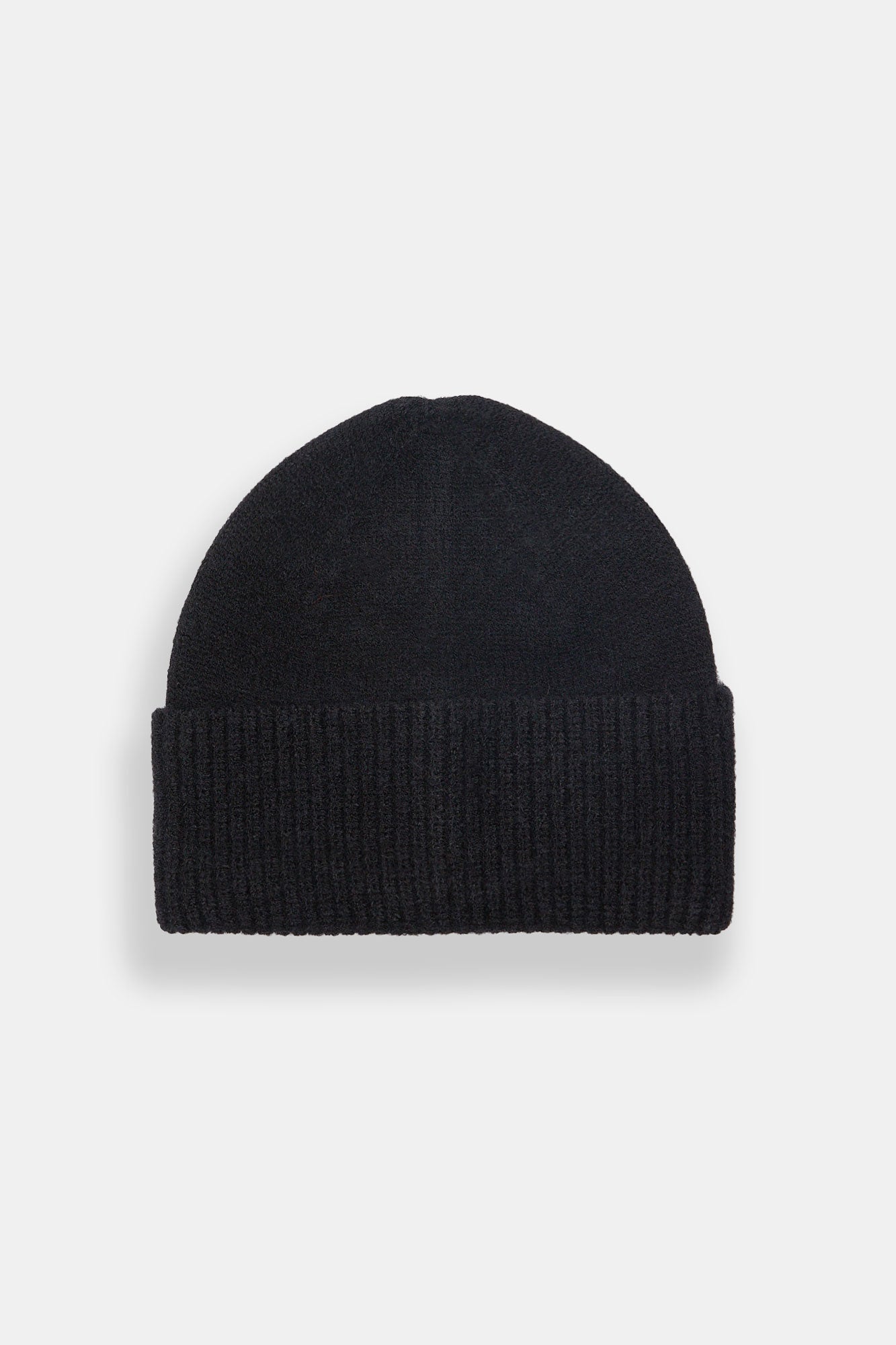 Jersey Ribbed Knit Cuffed Beanie