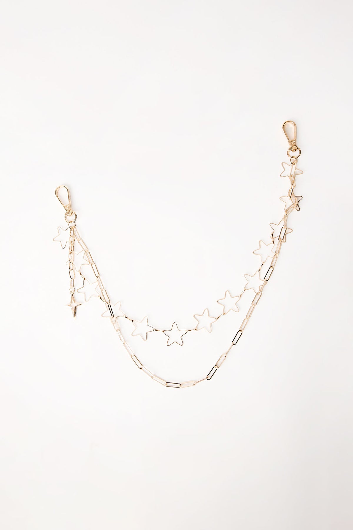 Double-Layered Metal Star Belt Charm