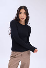 Ribbed Knit Crew Neck Sweater thumbnail 6