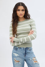 Ribbed Knit Crew Neck Sweater thumbnail 1