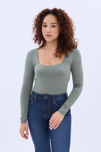 Super Soft Long Sleeve Square Neck Bodysuit thumbnail 1