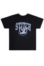 T-shirt décontracté imprimé graphique Stitch Crest Logo thumbnail 1