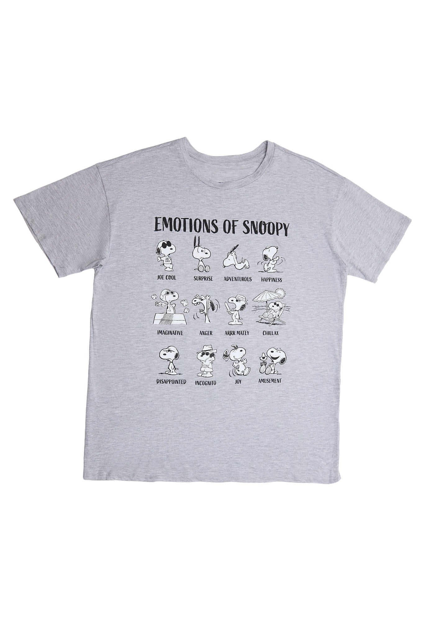 Peanuts Snoopy Emotions Graphic Relaxed Tee