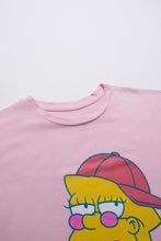 T-shirt décontracté imprime? graphique Lisa Simpson The Simpsons thumbnail 2