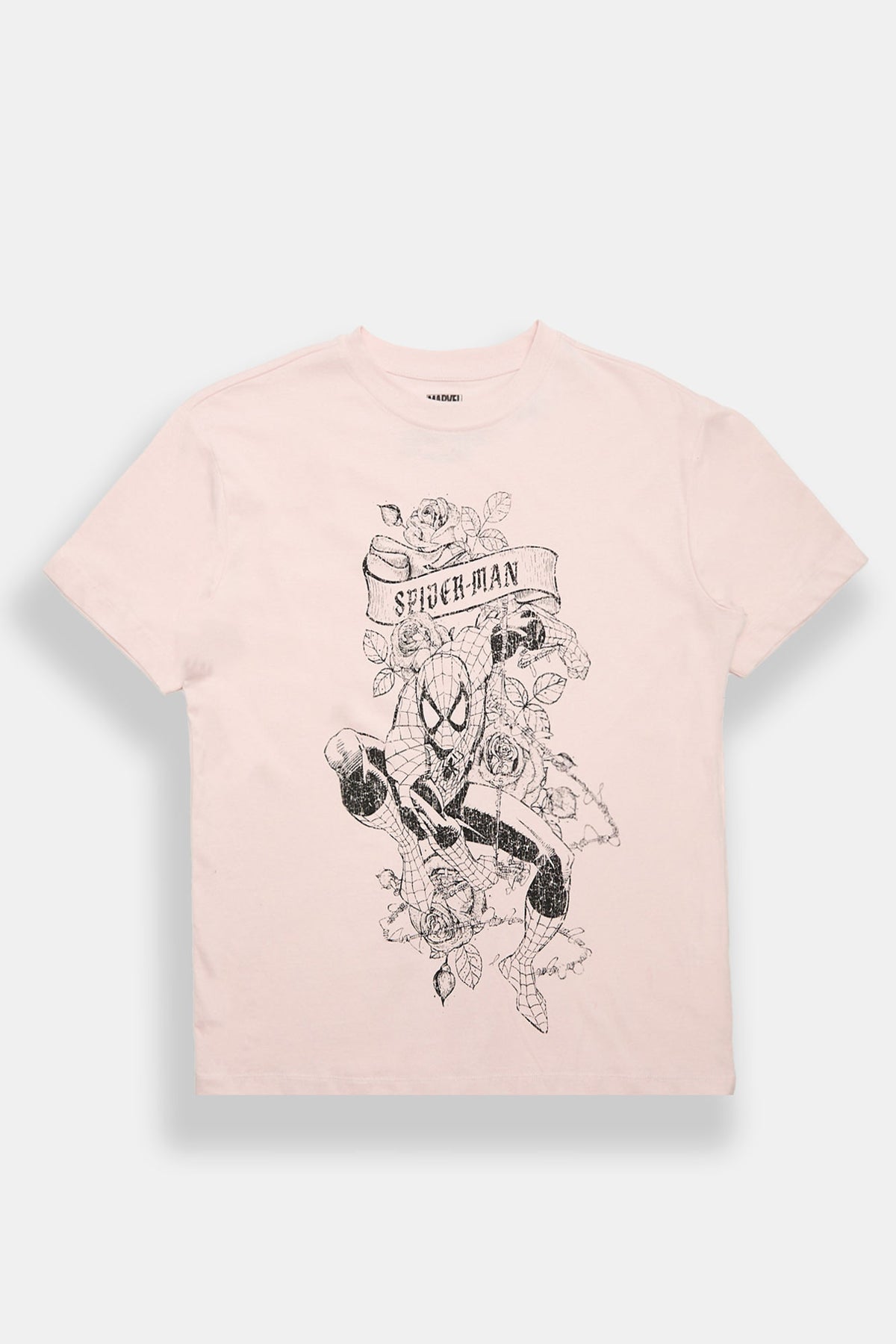 Spider-Man Roses Graphic Boyfriend Tee