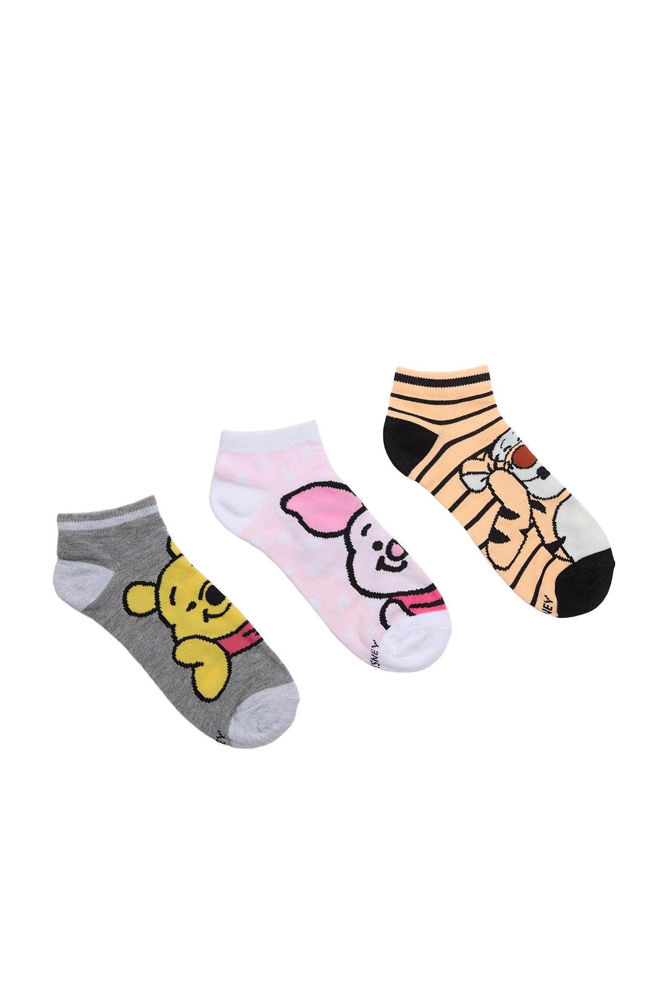 Winnie The Pooh Printed Ankle Socks 3-Pack