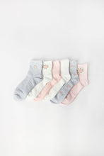 Scalloped Quarter Socks 6-Pack thumbnail 4
