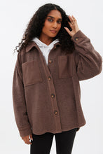 Sherpa Button-Up Shirt Jacket thumbnail 9