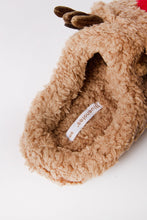 Reindeer Holiday Plush Slippers thumbnail 3