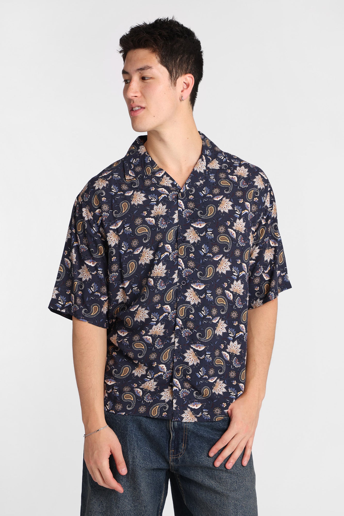 Paisley Print Short Sleeve Shirt