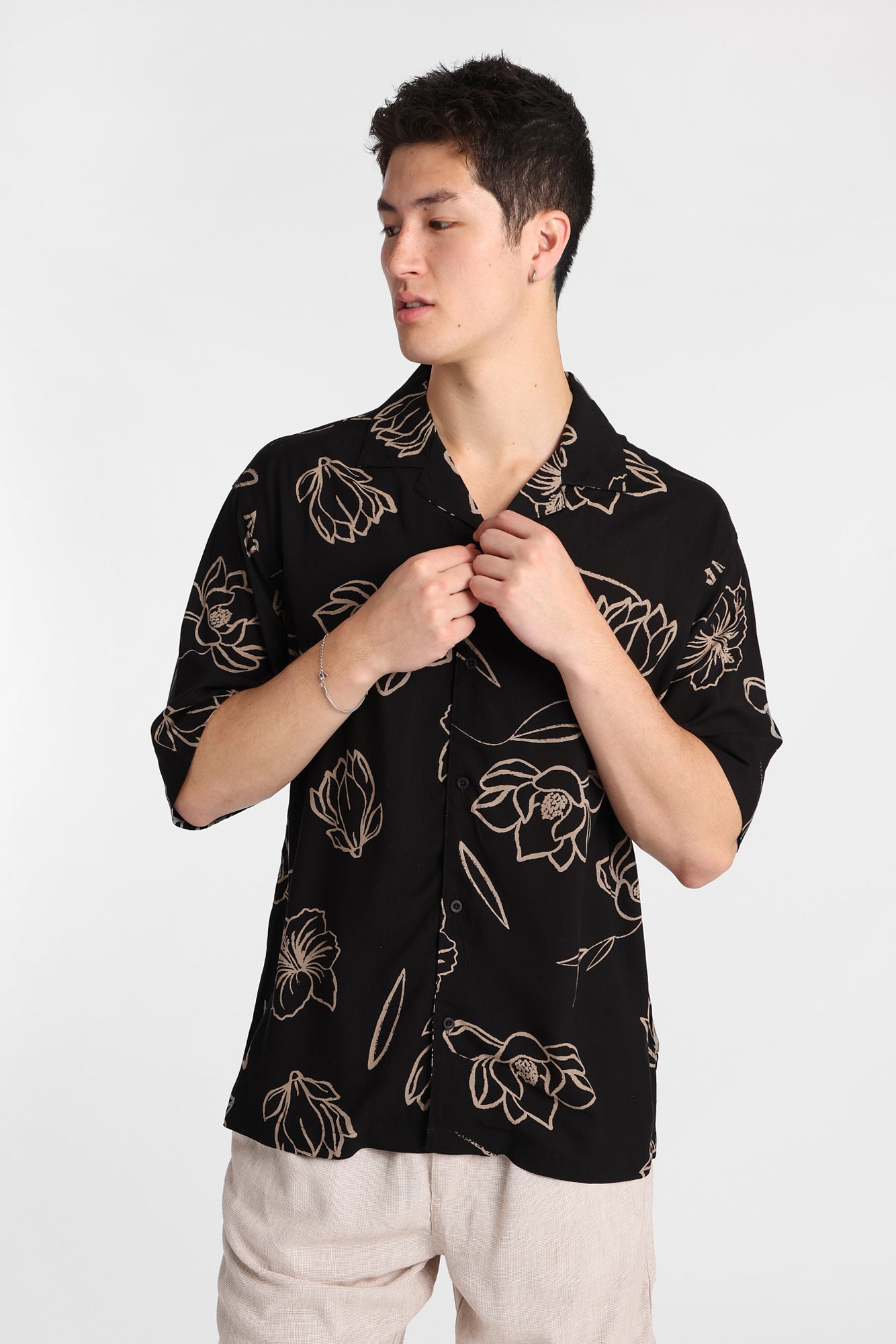 Floral Print Short Sleeve Shirt