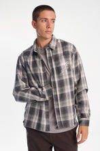 Skull Print Cotton Flannel Button-Up Boxy Shirt thumbnail 1