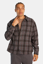 Plaid Button-Up Relaxed Shirt thumbnail 1