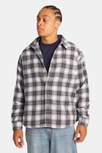 Plaid Button-Up Relaxed Shirt thumbnail 1