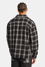 Plaid Button-Up Relaxed Shirt thumbnail 3