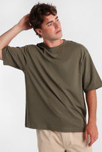 Heavy-Weight Knit Crew Neck Oversized Tee thumbnail 17