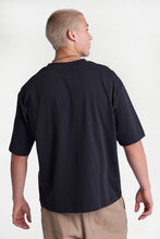 T-shirt surdimensionné à col ras du cou en tricot épais thumbnail 4