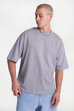 T-shirt surdimensionné à col ras du cou en tricot épais thumbnail 6