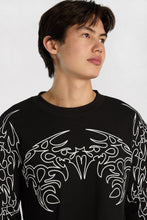 T-shirt thermique en tricot gauffré manche longue North Western à graphique abstrait thumbnail 2