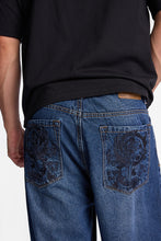 Dragon Embroidered Skater Jeans thumbnail 5