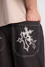 Cross Embroidered Skater Jeans thumbnail 5