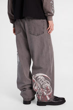 Grim Reaper Printed Skater Jeans thumbnail 3