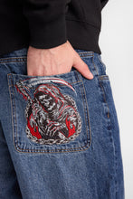 Grim Reaper Embroidered Ultra-Baggy Jeans thumbnail 2