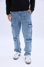 Pantalon cargo en denim thumbnail 1