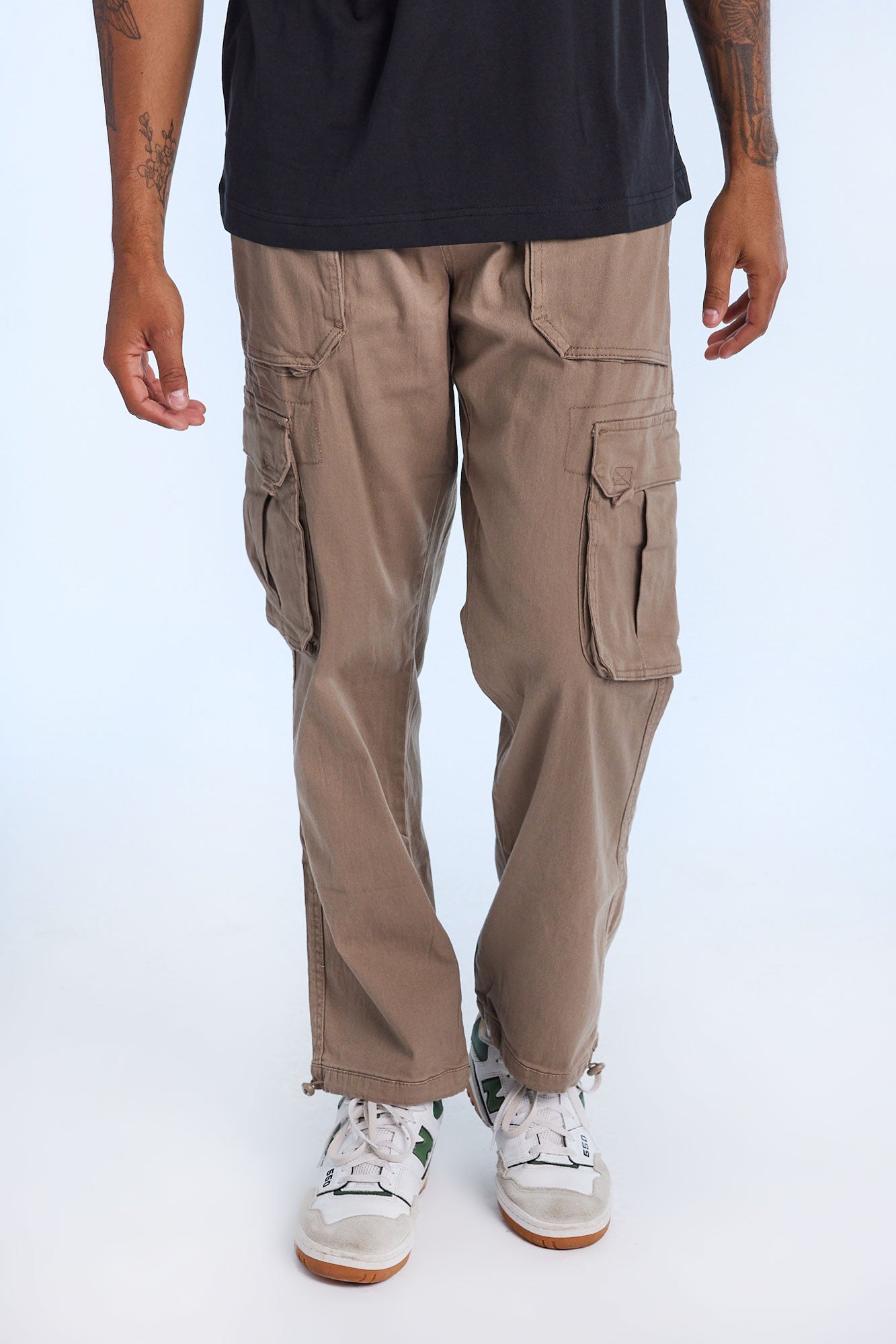 Loose Cargo Workwear Twill Pants